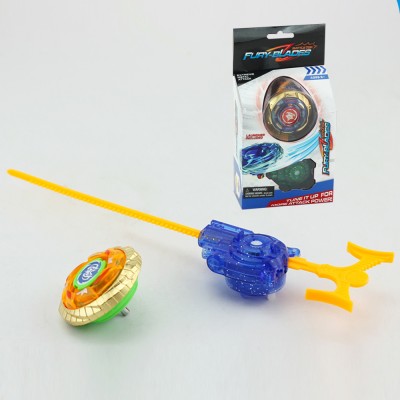 Classic Educational Toys Spinning Top Burst Top Battle Metal Top Toy with Launcher