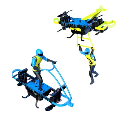 2.4G Remote Control Indoor Beginner Drone Flying Toy with Multiple Flying Modes Action Figure Stunt Rider RC Mini Drone