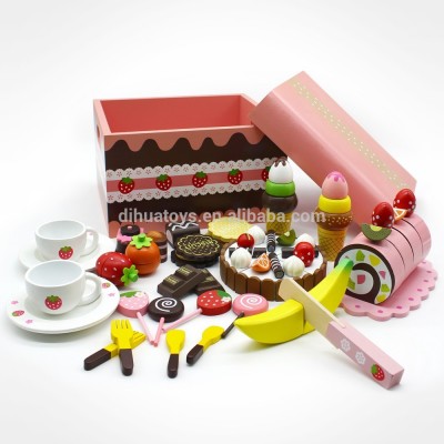 Wooden Kitchen Toy Cake Play Set