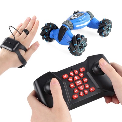 2.4G Remote Control Induction Twisting Off-Road Vehicle with LED Light 4WD RC Stunt Car for Kids