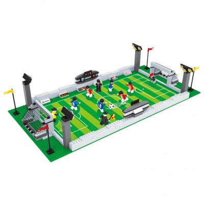 World Cup Sport Soccer Game with Action Figures Building Bricks 381pc Educational Blocks Set Compatible Parts